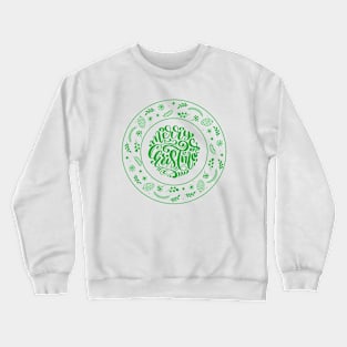 Merry Christmas Green Crewneck Sweatshirt